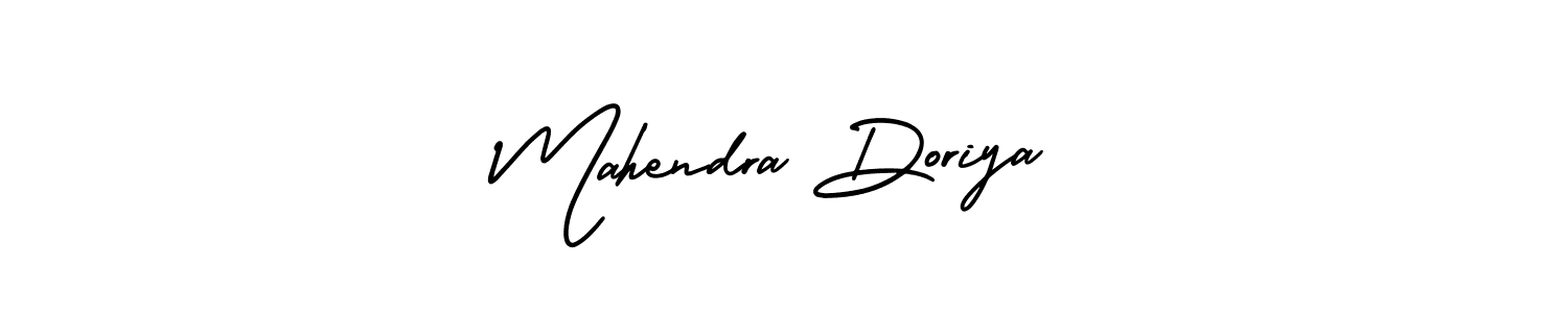 How to make Mahendra Doriya name signature. Use AmerikaSignatureDemo-Regular style for creating short signs online. This is the latest handwritten sign. Mahendra Doriya signature style 3 images and pictures png
