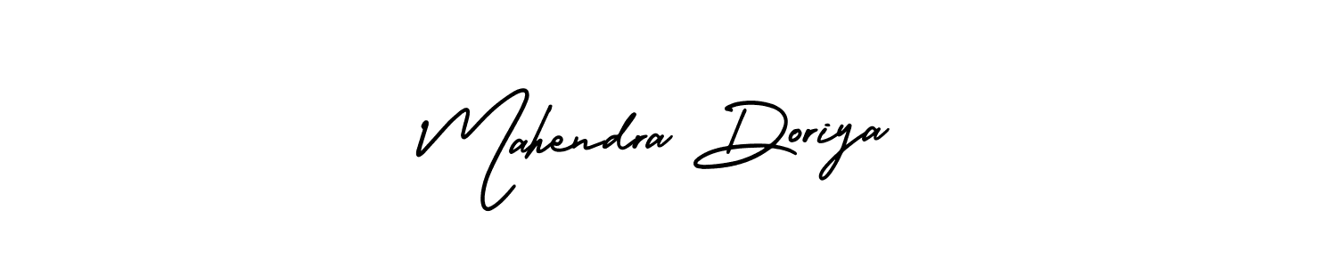Create a beautiful signature design for name Mahendra Doriya. With this signature (AmerikaSignatureDemo-Regular) fonts, you can make a handwritten signature for free. Mahendra Doriya signature style 3 images and pictures png