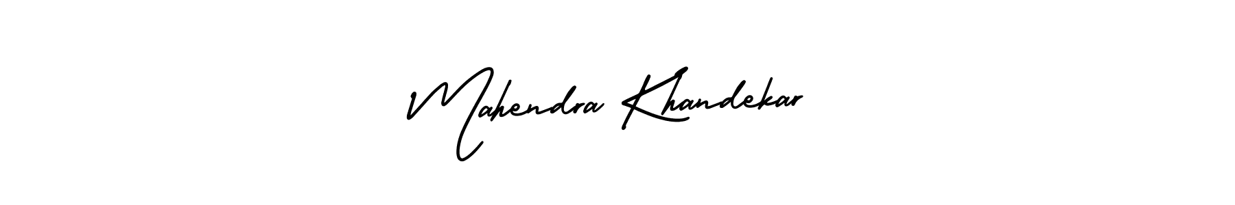 Make a short Mahendra Khandekar signature style. Manage your documents anywhere anytime using AmerikaSignatureDemo-Regular. Create and add eSignatures, submit forms, share and send files easily. Mahendra Khandekar signature style 3 images and pictures png