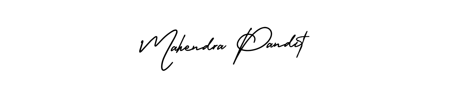 How to make Mahendra Pandit signature? AmerikaSignatureDemo-Regular is a professional autograph style. Create handwritten signature for Mahendra Pandit name. Mahendra Pandit signature style 3 images and pictures png