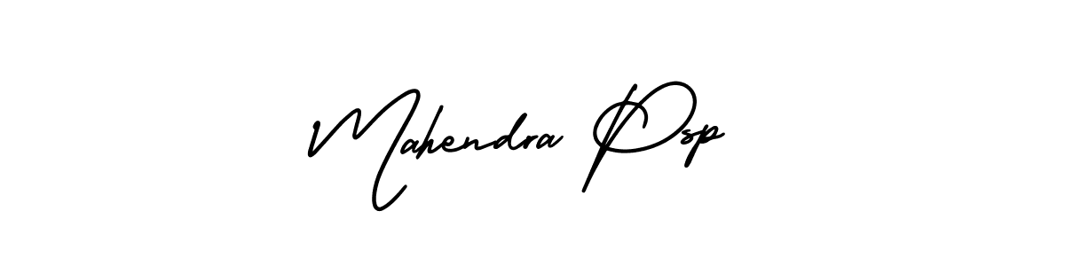 How to Draw Mahendra Psp signature style? AmerikaSignatureDemo-Regular is a latest design signature styles for name Mahendra Psp. Mahendra Psp signature style 3 images and pictures png