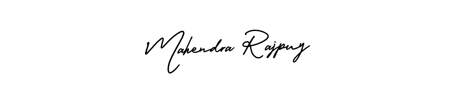 Mahendra Rajpuy stylish signature style. Best Handwritten Sign (AmerikaSignatureDemo-Regular) for my name. Handwritten Signature Collection Ideas for my name Mahendra Rajpuy. Mahendra Rajpuy signature style 3 images and pictures png