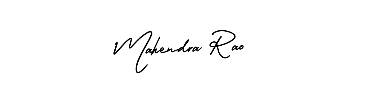 How to make Mahendra Rao name signature. Use AmerikaSignatureDemo-Regular style for creating short signs online. This is the latest handwritten sign. Mahendra Rao signature style 3 images and pictures png