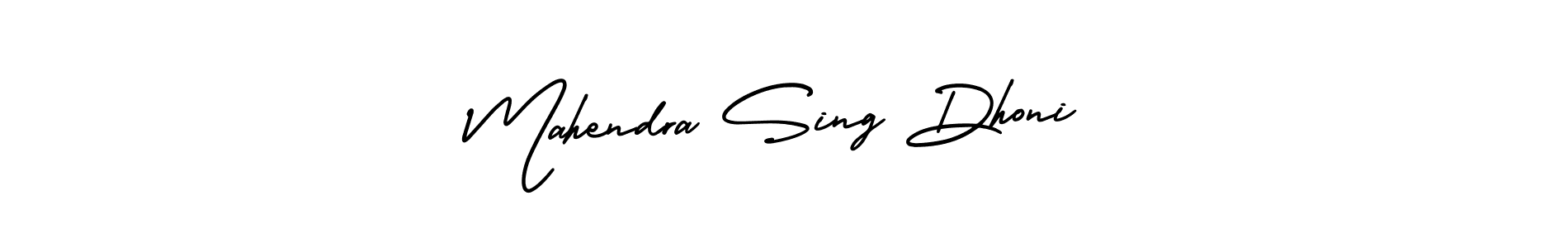 Design your own signature with our free online signature maker. With this signature software, you can create a handwritten (AmerikaSignatureDemo-Regular) signature for name Mahendra Sing Dhoni. Mahendra Sing Dhoni signature style 3 images and pictures png