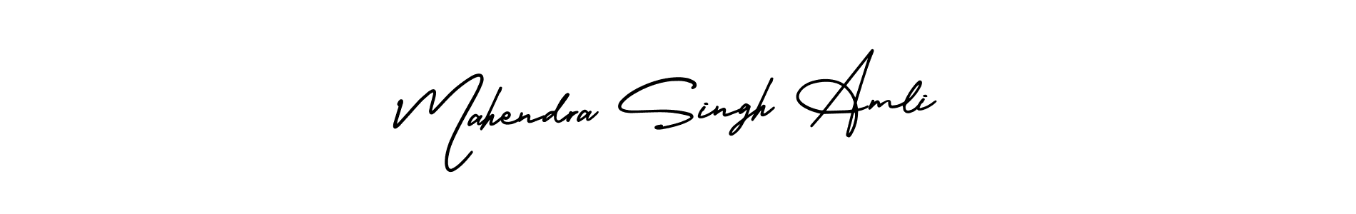 Make a beautiful signature design for name Mahendra Singh Amli. With this signature (AmerikaSignatureDemo-Regular) style, you can create a handwritten signature for free. Mahendra Singh Amli signature style 3 images and pictures png