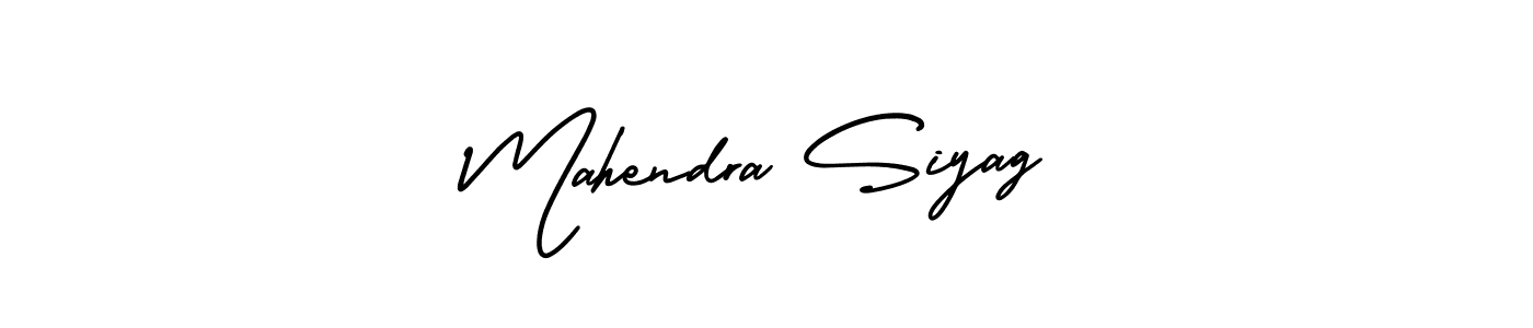 if you are searching for the best signature style for your name Mahendra Siyag. so please give up your signature search. here we have designed multiple signature styles  using AmerikaSignatureDemo-Regular. Mahendra Siyag signature style 3 images and pictures png