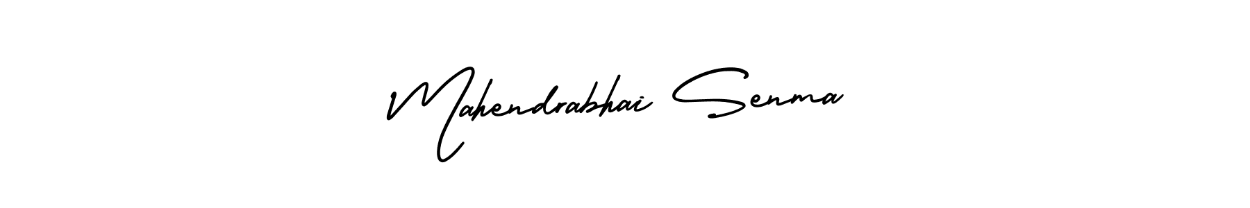 How to make Mahendrabhai Senma signature? AmerikaSignatureDemo-Regular is a professional autograph style. Create handwritten signature for Mahendrabhai Senma name. Mahendrabhai Senma signature style 3 images and pictures png