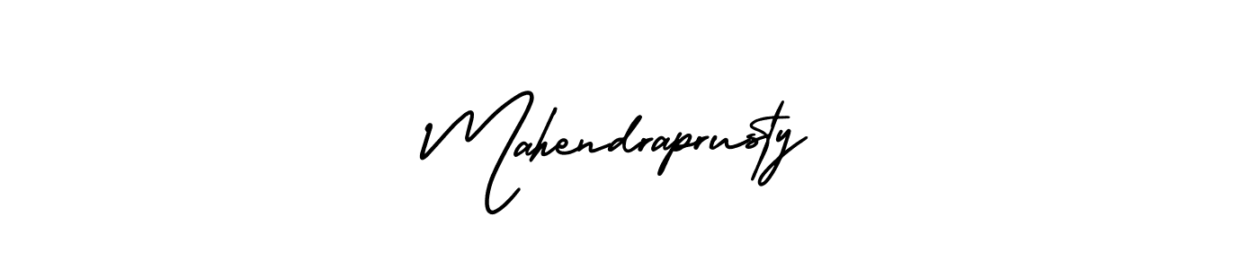 Mahendraprusty stylish signature style. Best Handwritten Sign (AmerikaSignatureDemo-Regular) for my name. Handwritten Signature Collection Ideas for my name Mahendraprusty. Mahendraprusty signature style 3 images and pictures png