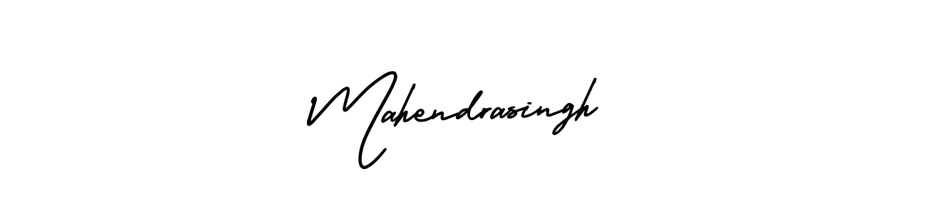 This is the best signature style for the Mahendrasingh name. Also you like these signature font (AmerikaSignatureDemo-Regular). Mix name signature. Mahendrasingh signature style 3 images and pictures png