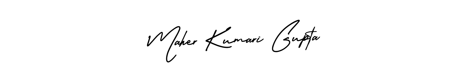 Create a beautiful signature design for name Maher Kumari Gupta. With this signature (AmerikaSignatureDemo-Regular) fonts, you can make a handwritten signature for free. Maher Kumari Gupta signature style 3 images and pictures png