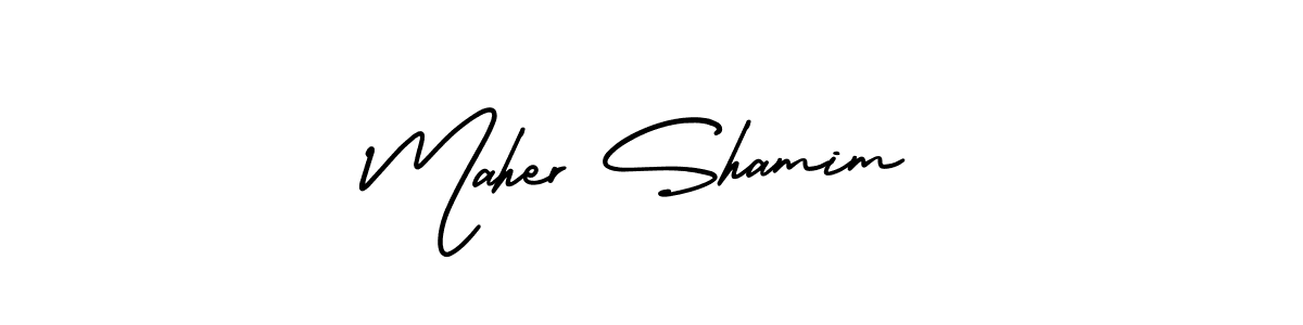 Check out images of Autograph of Maher Shamim name. Actor Maher Shamim Signature Style. AmerikaSignatureDemo-Regular is a professional sign style online. Maher Shamim signature style 3 images and pictures png