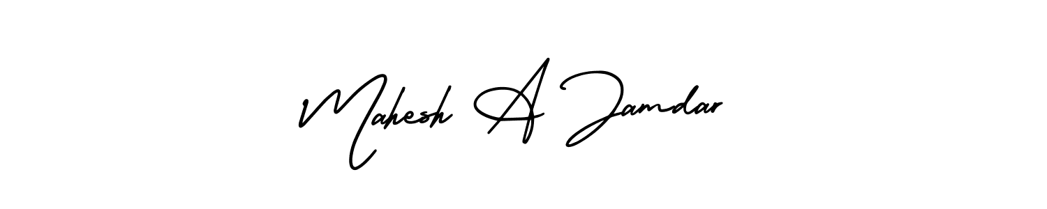 It looks lik you need a new signature style for name Mahesh A Jamdar. Design unique handwritten (AmerikaSignatureDemo-Regular) signature with our free signature maker in just a few clicks. Mahesh A Jamdar signature style 3 images and pictures png