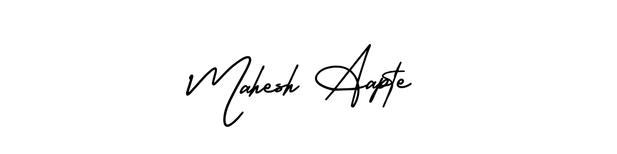 It looks lik you need a new signature style for name Mahesh Aapte. Design unique handwritten (AmerikaSignatureDemo-Regular) signature with our free signature maker in just a few clicks. Mahesh Aapte signature style 3 images and pictures png