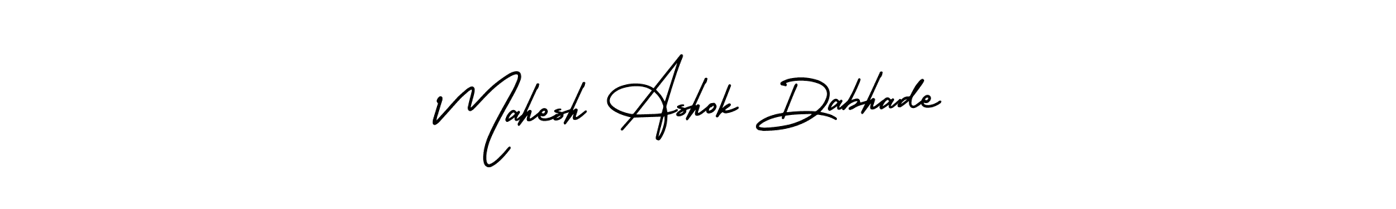 This is the best signature style for the Mahesh Ashok Dabhade name. Also you like these signature font (AmerikaSignatureDemo-Regular). Mix name signature. Mahesh Ashok Dabhade signature style 3 images and pictures png