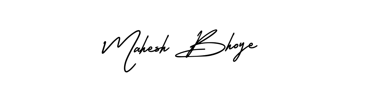 AmerikaSignatureDemo-Regular is a professional signature style that is perfect for those who want to add a touch of class to their signature. It is also a great choice for those who want to make their signature more unique. Get Mahesh Bhoye name to fancy signature for free. Mahesh Bhoye signature style 3 images and pictures png