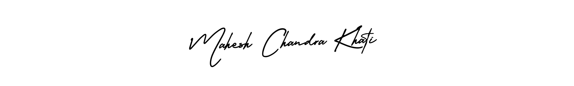 Create a beautiful signature design for name Mahesh Chandra Khati. With this signature (AmerikaSignatureDemo-Regular) fonts, you can make a handwritten signature for free. Mahesh Chandra Khati signature style 3 images and pictures png