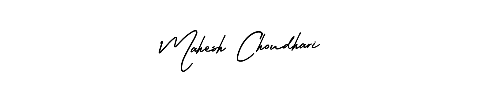 Make a beautiful signature design for name Mahesh Choudhari. With this signature (AmerikaSignatureDemo-Regular) style, you can create a handwritten signature for free. Mahesh Choudhari signature style 3 images and pictures png