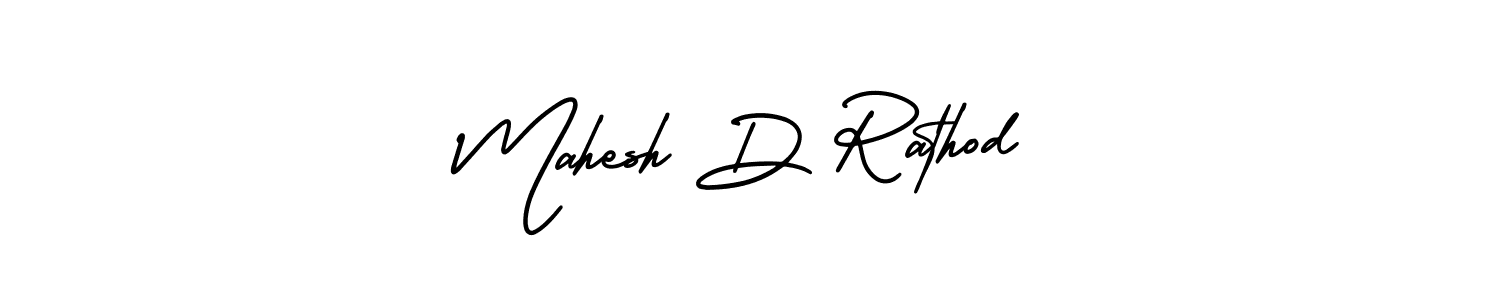 Make a beautiful signature design for name Mahesh D Rathod. With this signature (AmerikaSignatureDemo-Regular) style, you can create a handwritten signature for free. Mahesh D Rathod signature style 3 images and pictures png