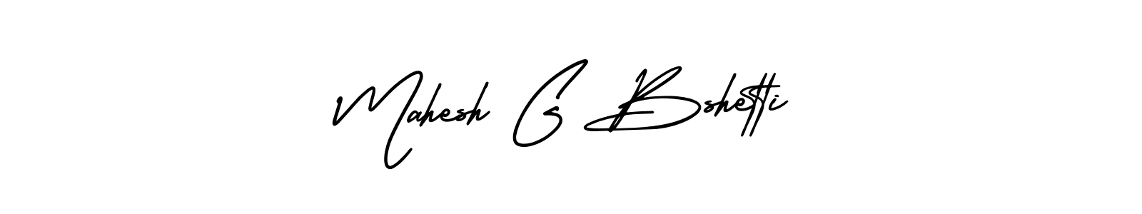 How to make Mahesh G Bshetti signature? AmerikaSignatureDemo-Regular is a professional autograph style. Create handwritten signature for Mahesh G Bshetti name. Mahesh G Bshetti signature style 3 images and pictures png