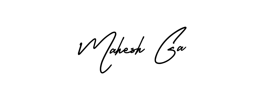 How to make Mahesh Ga signature? AmerikaSignatureDemo-Regular is a professional autograph style. Create handwritten signature for Mahesh Ga name. Mahesh Ga signature style 3 images and pictures png