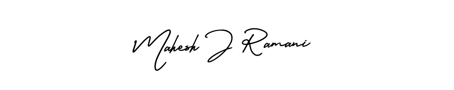 How to make Mahesh J Ramani signature? AmerikaSignatureDemo-Regular is a professional autograph style. Create handwritten signature for Mahesh J Ramani name. Mahesh J Ramani signature style 3 images and pictures png