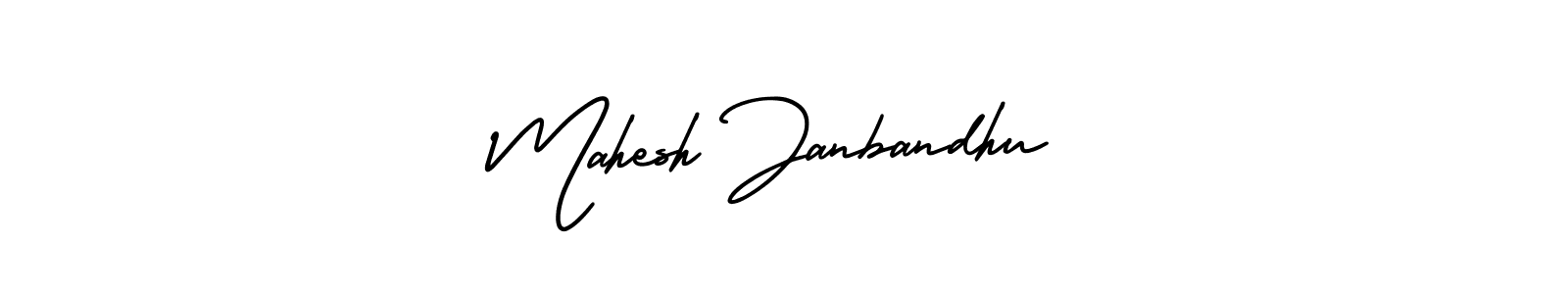 AmerikaSignatureDemo-Regular is a professional signature style that is perfect for those who want to add a touch of class to their signature. It is also a great choice for those who want to make their signature more unique. Get Mahesh Janbandhu name to fancy signature for free. Mahesh Janbandhu signature style 3 images and pictures png