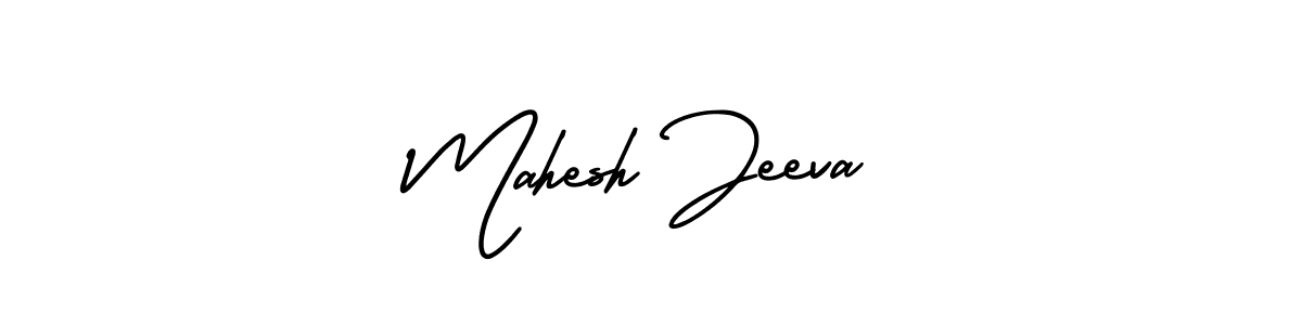 Mahesh Jeeva stylish signature style. Best Handwritten Sign (AmerikaSignatureDemo-Regular) for my name. Handwritten Signature Collection Ideas for my name Mahesh Jeeva. Mahesh Jeeva signature style 3 images and pictures png