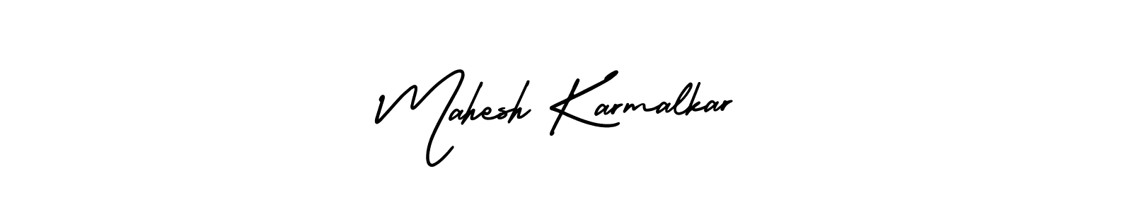 Mahesh Karmalkar stylish signature style. Best Handwritten Sign (AmerikaSignatureDemo-Regular) for my name. Handwritten Signature Collection Ideas for my name Mahesh Karmalkar. Mahesh Karmalkar signature style 3 images and pictures png