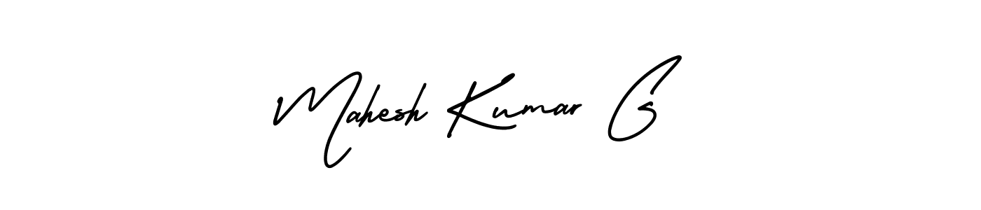 Create a beautiful signature design for name Mahesh Kumar G. With this signature (AmerikaSignatureDemo-Regular) fonts, you can make a handwritten signature for free. Mahesh Kumar G signature style 3 images and pictures png