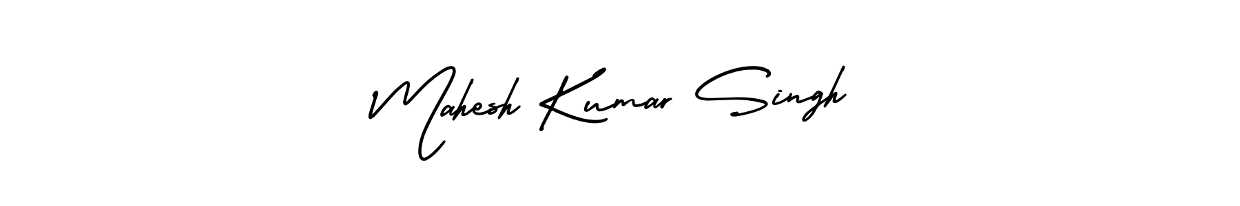 Make a beautiful signature design for name Mahesh Kumar Singh. With this signature (AmerikaSignatureDemo-Regular) style, you can create a handwritten signature for free. Mahesh Kumar Singh signature style 3 images and pictures png