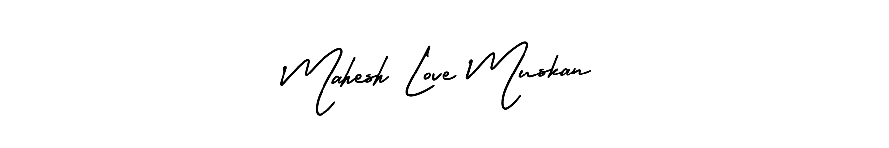 Make a beautiful signature design for name Mahesh Love Muskan. With this signature (AmerikaSignatureDemo-Regular) style, you can create a handwritten signature for free. Mahesh Love Muskan signature style 3 images and pictures png