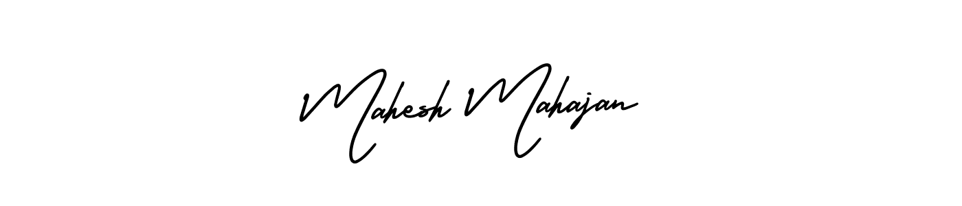 How to make Mahesh Mahajan name signature. Use AmerikaSignatureDemo-Regular style for creating short signs online. This is the latest handwritten sign. Mahesh Mahajan signature style 3 images and pictures png