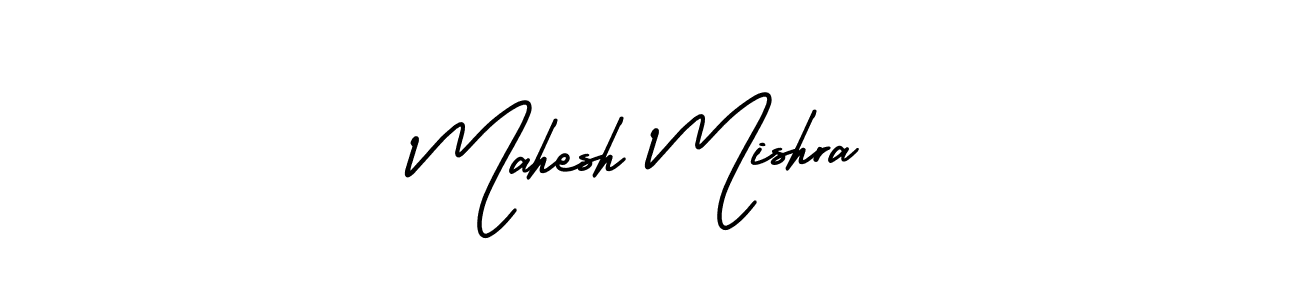 The best way (AmerikaSignatureDemo-Regular) to make a short signature is to pick only two or three words in your name. The name Mahesh Mishra include a total of six letters. For converting this name. Mahesh Mishra signature style 3 images and pictures png