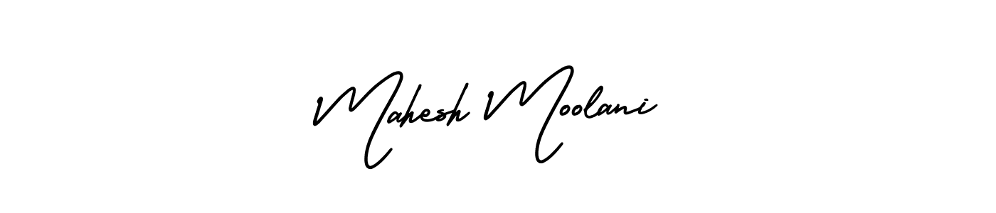 Mahesh Moolani stylish signature style. Best Handwritten Sign (AmerikaSignatureDemo-Regular) for my name. Handwritten Signature Collection Ideas for my name Mahesh Moolani. Mahesh Moolani signature style 3 images and pictures png