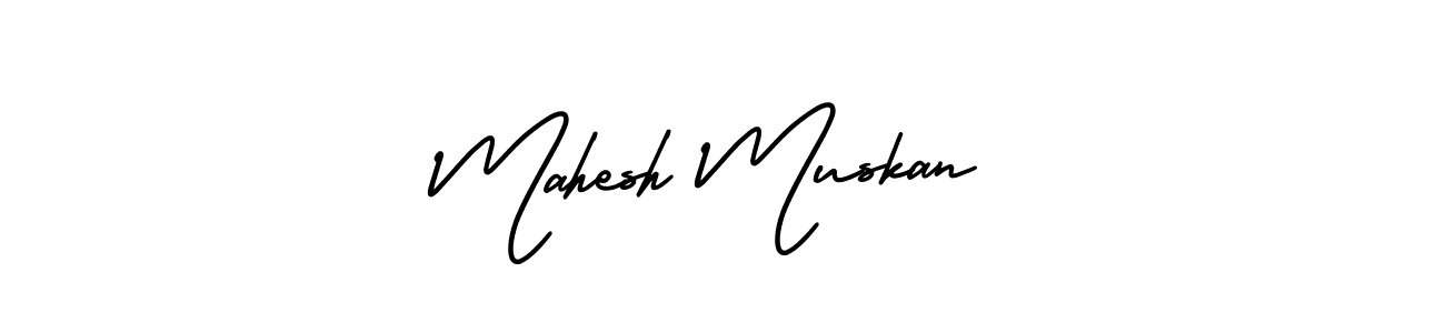 How to make Mahesh Muskan signature? AmerikaSignatureDemo-Regular is a professional autograph style. Create handwritten signature for Mahesh Muskan name. Mahesh Muskan signature style 3 images and pictures png