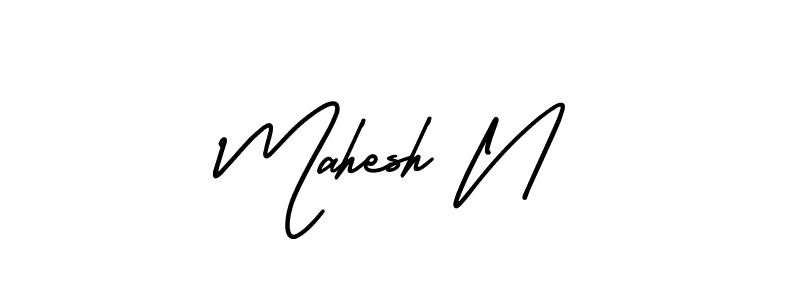 Make a beautiful signature design for name Mahesh N. Use this online signature maker to create a handwritten signature for free. Mahesh N signature style 3 images and pictures png
