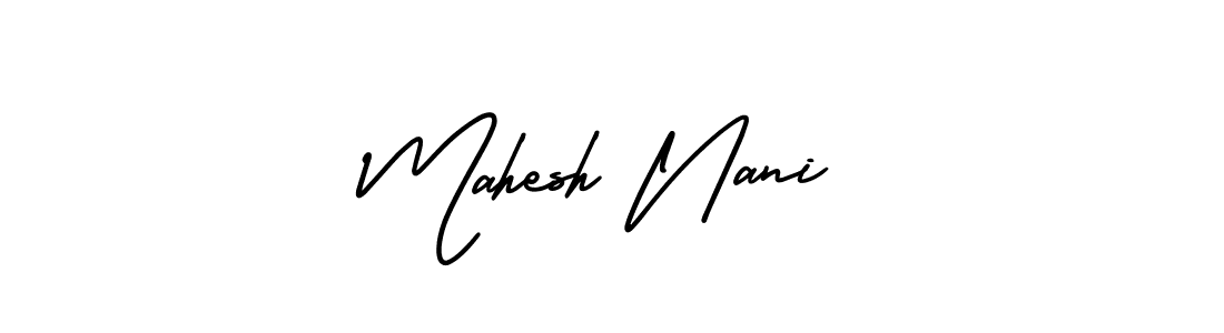 Make a beautiful signature design for name Mahesh Nani. With this signature (AmerikaSignatureDemo-Regular) style, you can create a handwritten signature for free. Mahesh Nani signature style 3 images and pictures png