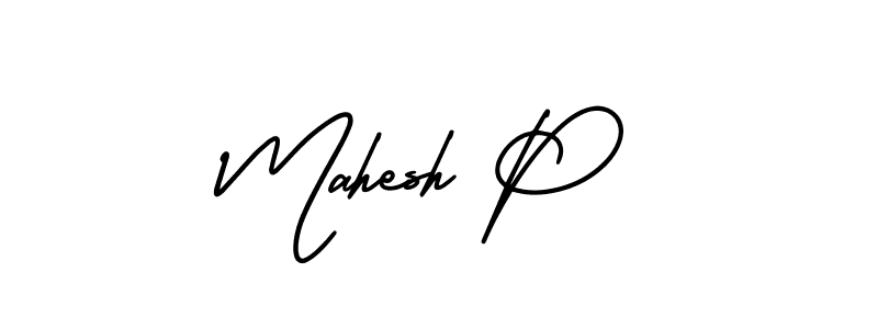 Similarly AmerikaSignatureDemo-Regular is the best handwritten signature design. Signature creator online .You can use it as an online autograph creator for name Mahesh P. Mahesh P signature style 3 images and pictures png