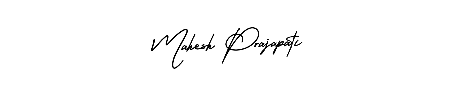 Make a beautiful signature design for name Mahesh Prajapati. With this signature (AmerikaSignatureDemo-Regular) style, you can create a handwritten signature for free. Mahesh Prajapati signature style 3 images and pictures png
