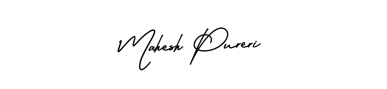 How to make Mahesh Pureri signature? AmerikaSignatureDemo-Regular is a professional autograph style. Create handwritten signature for Mahesh Pureri name. Mahesh Pureri signature style 3 images and pictures png