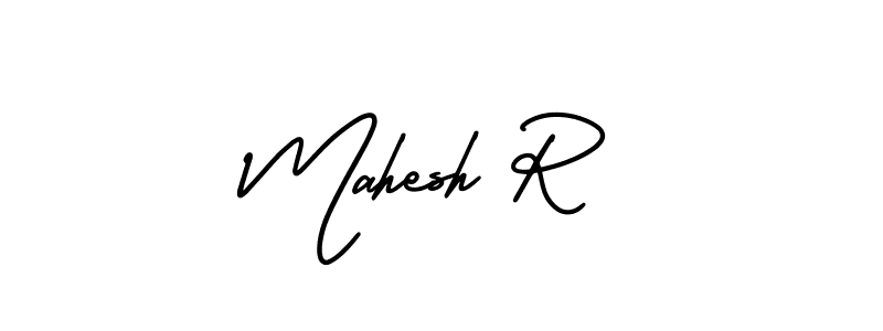 How to make Mahesh R signature? AmerikaSignatureDemo-Regular is a professional autograph style. Create handwritten signature for Mahesh R name. Mahesh R signature style 3 images and pictures png