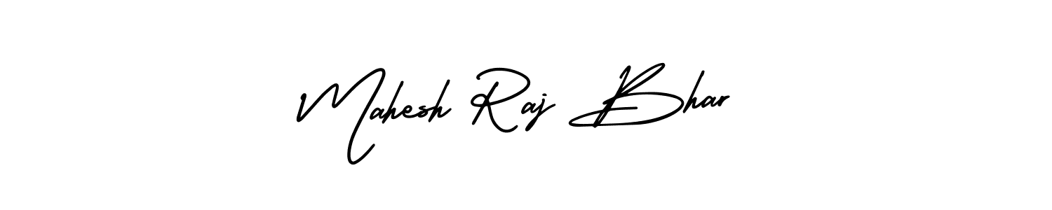 It looks lik you need a new signature style for name Mahesh Raj Bhar. Design unique handwritten (AmerikaSignatureDemo-Regular) signature with our free signature maker in just a few clicks. Mahesh Raj Bhar signature style 3 images and pictures png