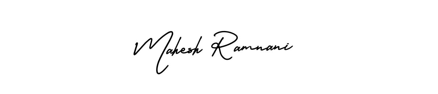 Mahesh Ramnani stylish signature style. Best Handwritten Sign (AmerikaSignatureDemo-Regular) for my name. Handwritten Signature Collection Ideas for my name Mahesh Ramnani. Mahesh Ramnani signature style 3 images and pictures png