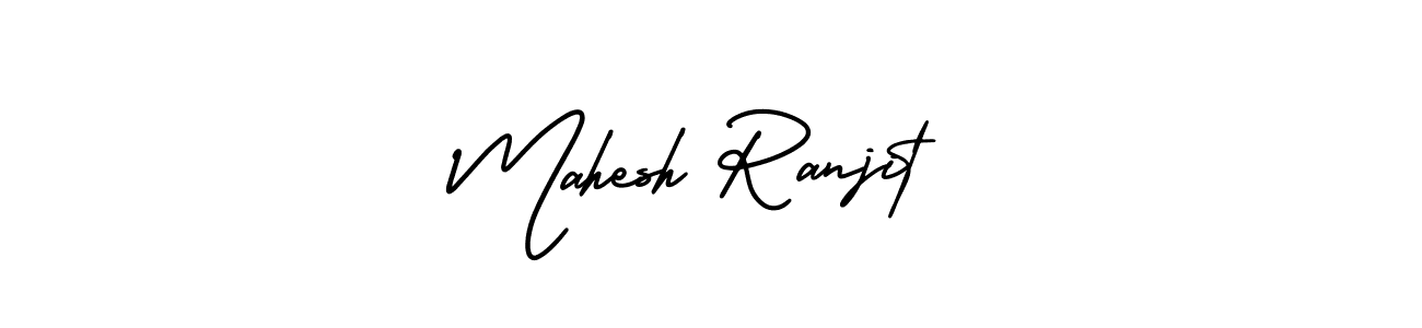 Design your own signature with our free online signature maker. With this signature software, you can create a handwritten (AmerikaSignatureDemo-Regular) signature for name Mahesh Ranjit. Mahesh Ranjit signature style 3 images and pictures png