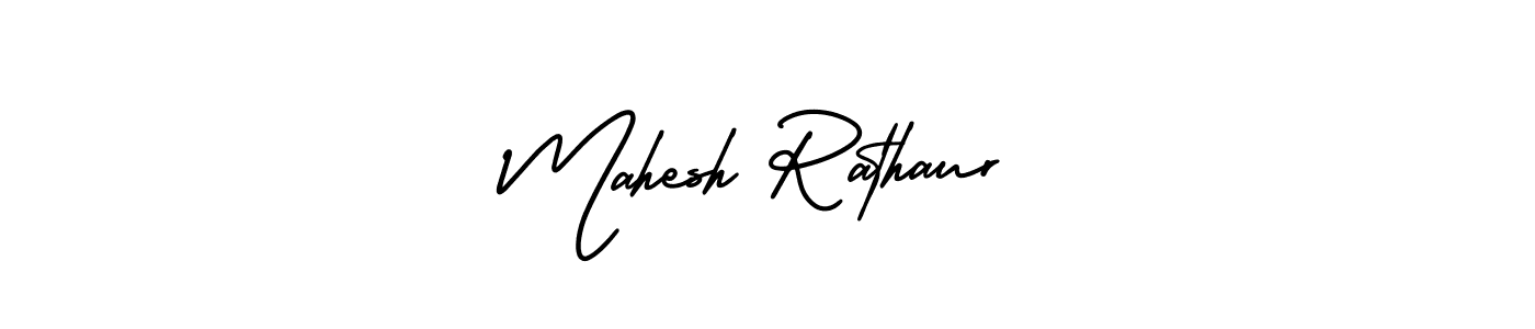 Make a beautiful signature design for name Mahesh Rathaur. With this signature (AmerikaSignatureDemo-Regular) style, you can create a handwritten signature for free. Mahesh Rathaur signature style 3 images and pictures png