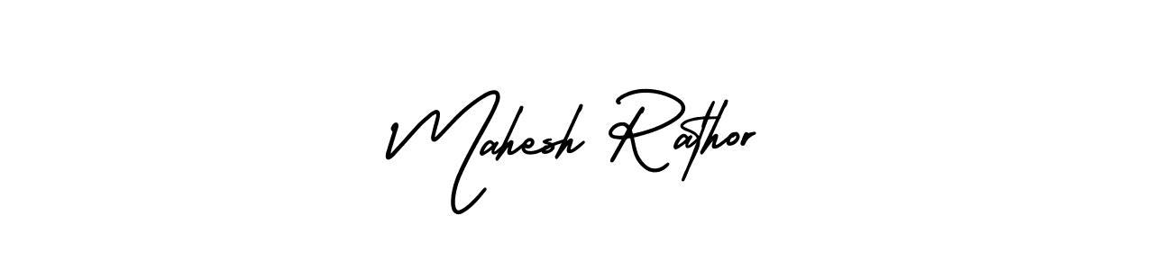 Make a beautiful signature design for name Mahesh Rathor. With this signature (AmerikaSignatureDemo-Regular) style, you can create a handwritten signature for free. Mahesh Rathor signature style 3 images and pictures png