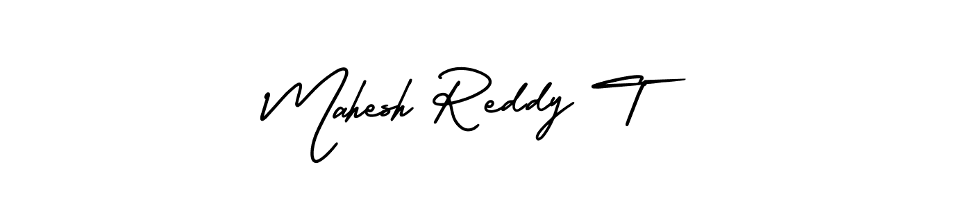 It looks lik you need a new signature style for name Mahesh Reddy T. Design unique handwritten (AmerikaSignatureDemo-Regular) signature with our free signature maker in just a few clicks. Mahesh Reddy T signature style 3 images and pictures png