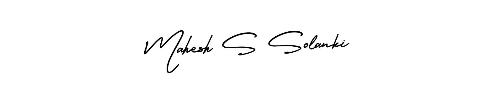 AmerikaSignatureDemo-Regular is a professional signature style that is perfect for those who want to add a touch of class to their signature. It is also a great choice for those who want to make their signature more unique. Get Mahesh S Solanki name to fancy signature for free. Mahesh S Solanki signature style 3 images and pictures png