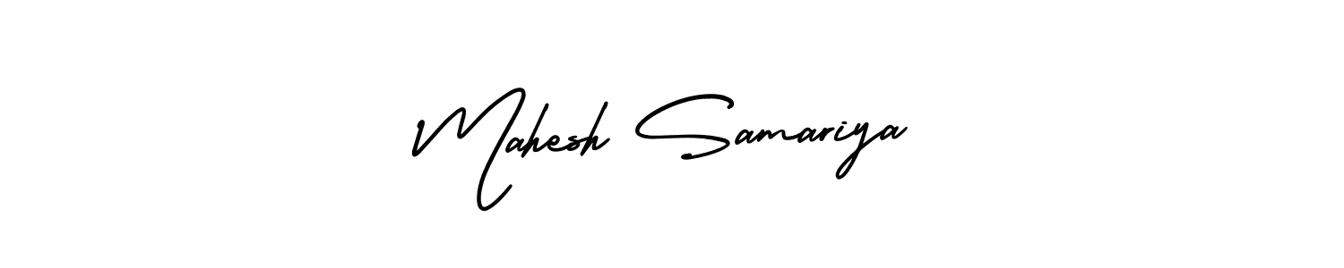 Also You can easily find your signature by using the search form. We will create Mahesh Samariya name handwritten signature images for you free of cost using AmerikaSignatureDemo-Regular sign style. Mahesh Samariya signature style 3 images and pictures png