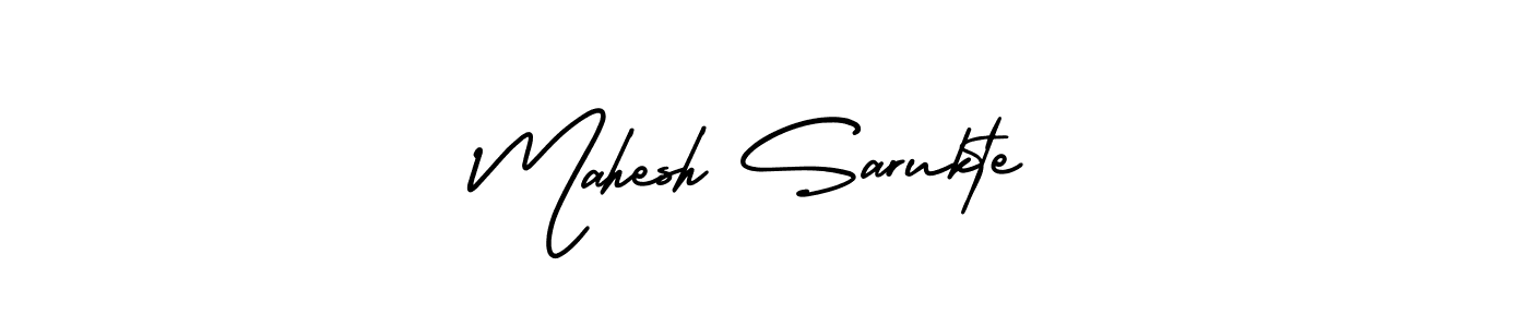 Make a beautiful signature design for name Mahesh Sarukte. With this signature (AmerikaSignatureDemo-Regular) style, you can create a handwritten signature for free. Mahesh Sarukte signature style 3 images and pictures png